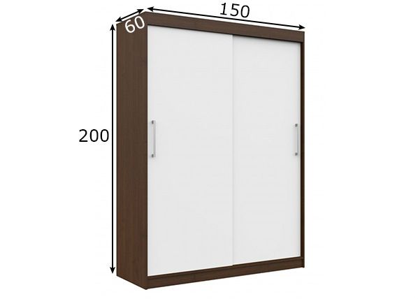 Шкаф-купе 150 cm размеры