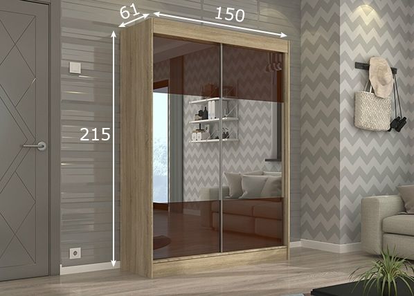 Шкаф-купе 150 cm размеры