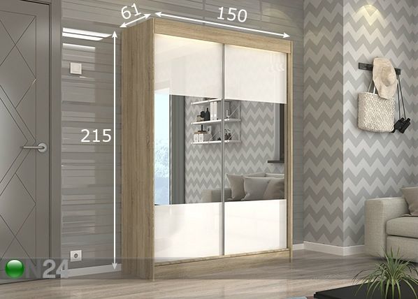 Шкаф-купе 150 cm размеры