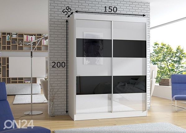 Шкаф-купе 150 cm размеры