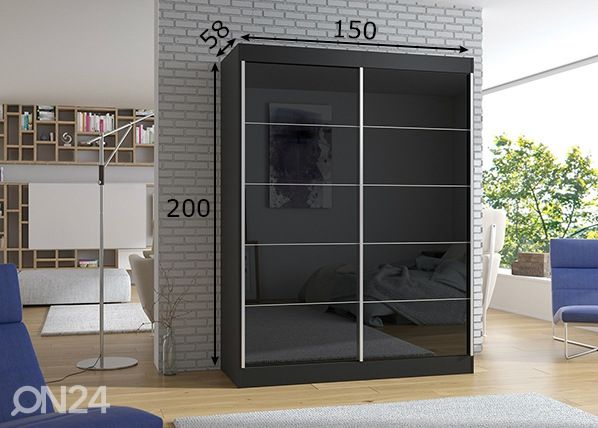 Шкаф-купе 150 cm размеры
