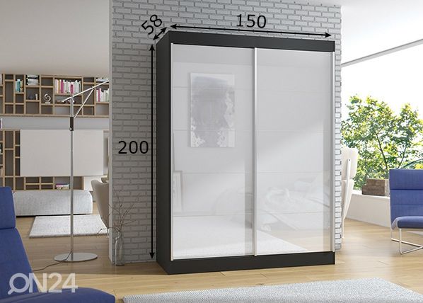 Шкаф-купе 150 cm размеры