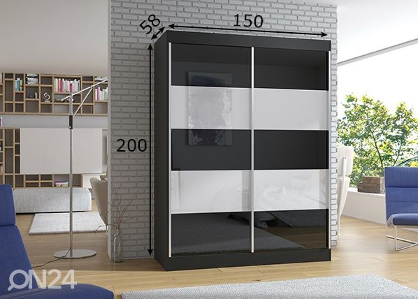 Шкаф-купе 150 cm размеры