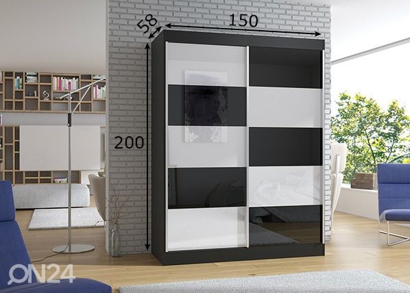 Шкаф-купе 150 cm размеры