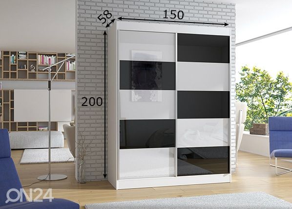 Шкаф-купе 150 cm размеры