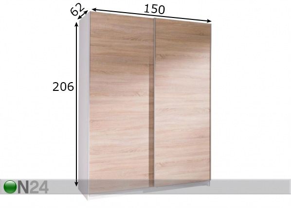 Шкаф-купе 150 cm размеры