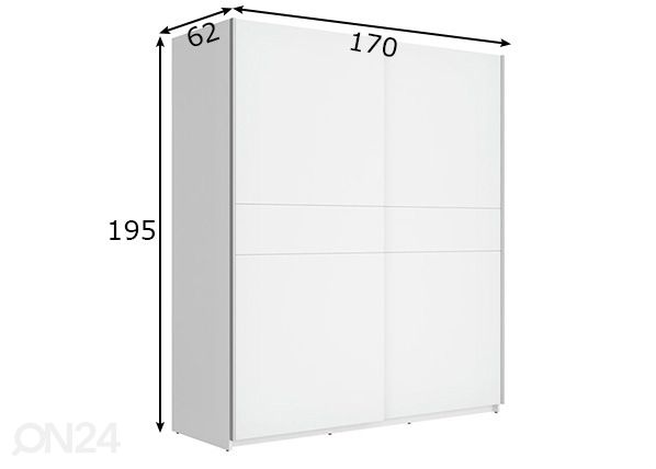 Шкаф-купе 170 cm размеры