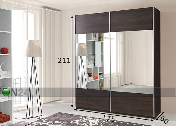 Шкаф-купе 175 cm размеры