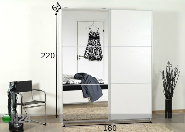 Шкаф-купе 180 cm размеры