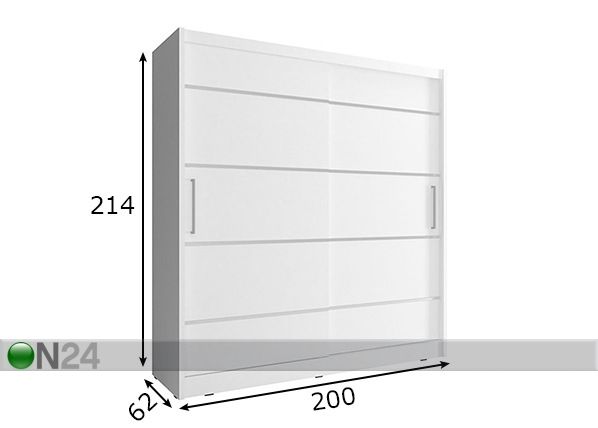 Шкаф-купе 200 cm размеры