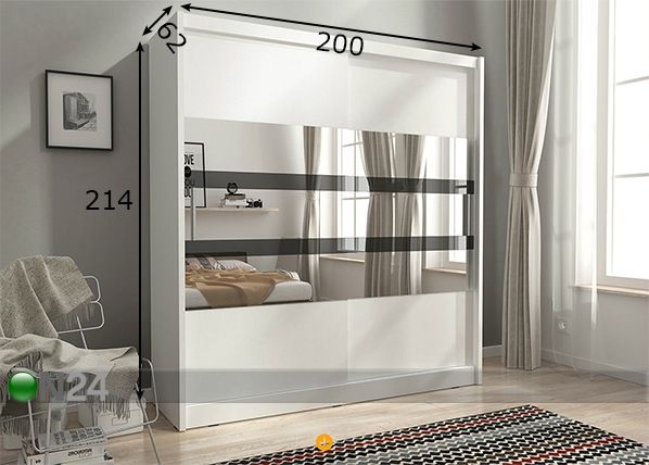 Шкаф-купе 200 cm размеры