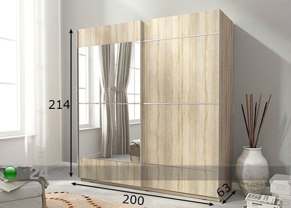 Шкаф-купе 200 cm размеры