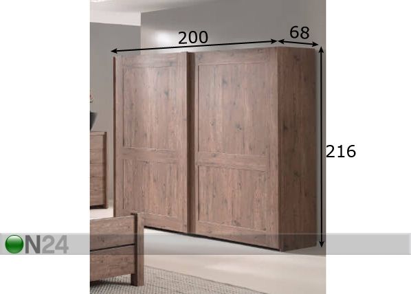 Шкаф-купе 200 cm размеры