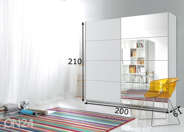 Шкаф-купе 200 cm размеры