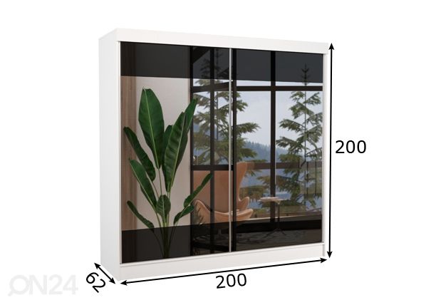 Шкаф-купе 200 cm размеры