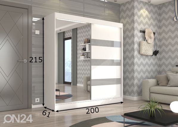 Шкаф-купе 200 cm размеры