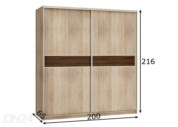 Шкаф-купе 200 cm размеры
