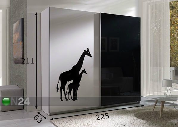 Шкаф-купе 225 cm размеры