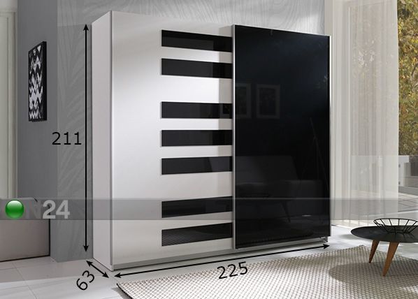 Шкаф-купе 225 cm размеры