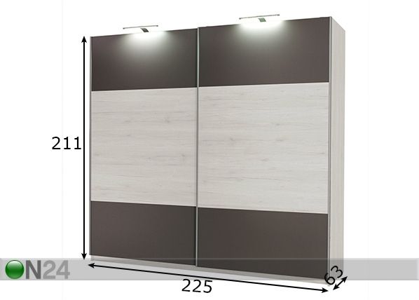 Шкаф-купе 225 cm размеры