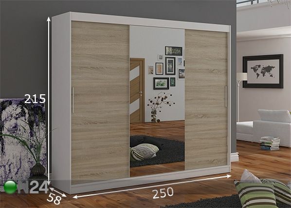 Шкаф-купе 250 cm размеры