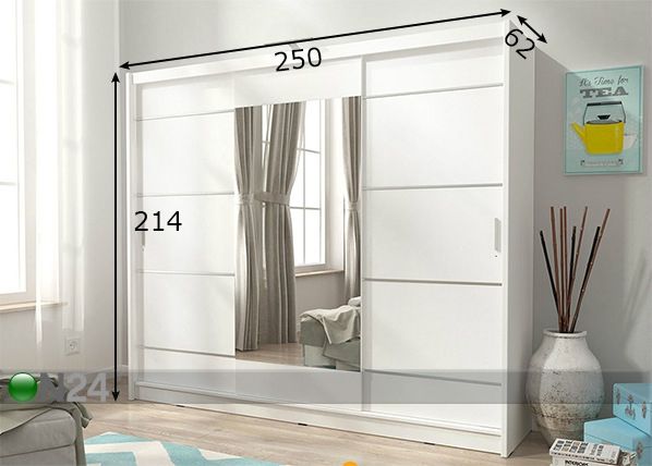 Шкаф-купе 250 cm размеры