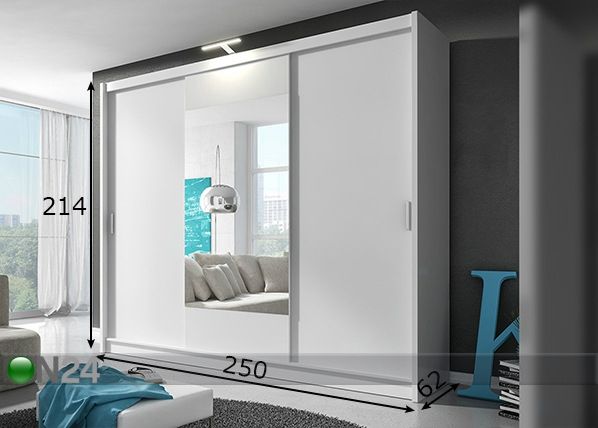Шкаф-купе 250 cm размеры