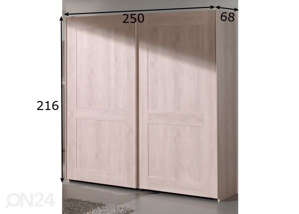 Шкаф-купе 250 cm размеры