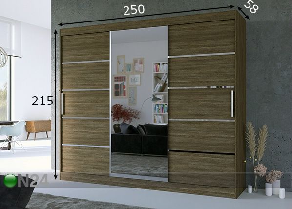 Шкаф-купе 250 cm размеры