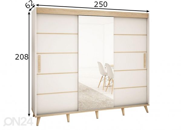 Шкаф-купе 250 cm размеры