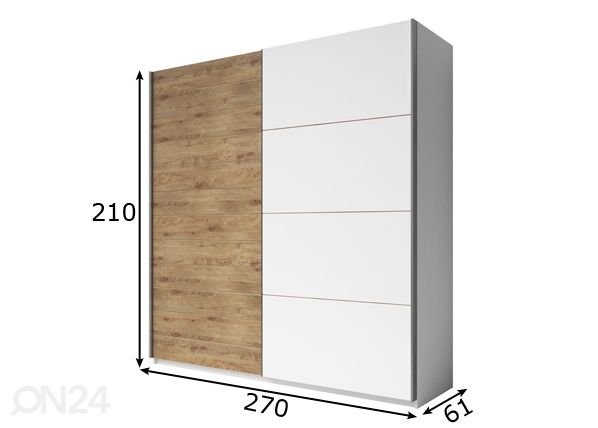 Шкаф-купе 270 cm размеры