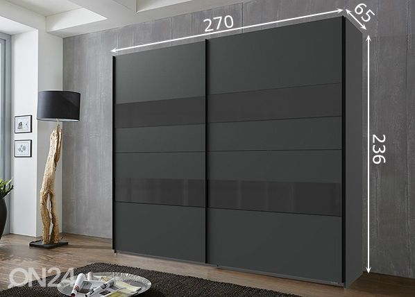Шкаф-купе Altona h236x270 cm размеры