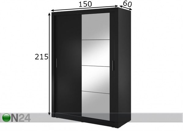 Шкаф-купе Arti IV 150 cm размеры