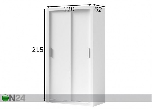 Шкаф-купе Bono 120 cm размеры
