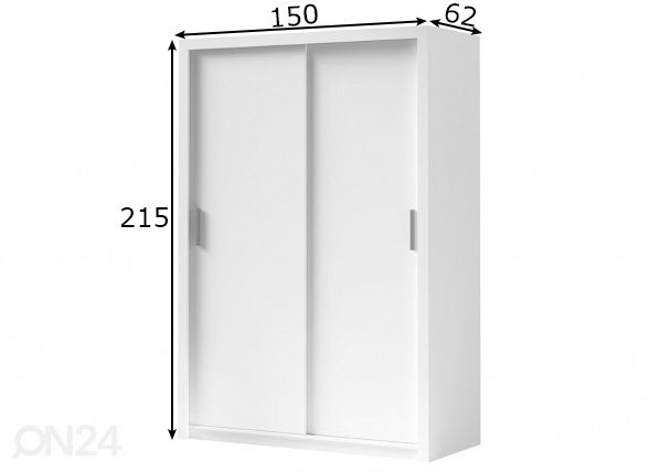 Шкаф-купе Bono 150 cm размеры