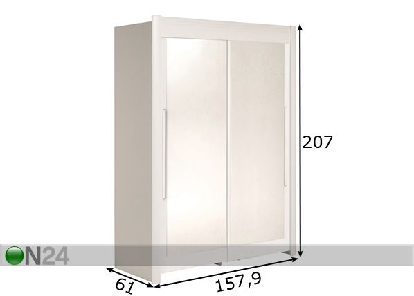 Шкаф-купе Celebrity 158 cm размеры