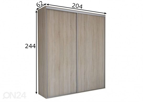 Шкаф-купе Grande 204 cm размеры