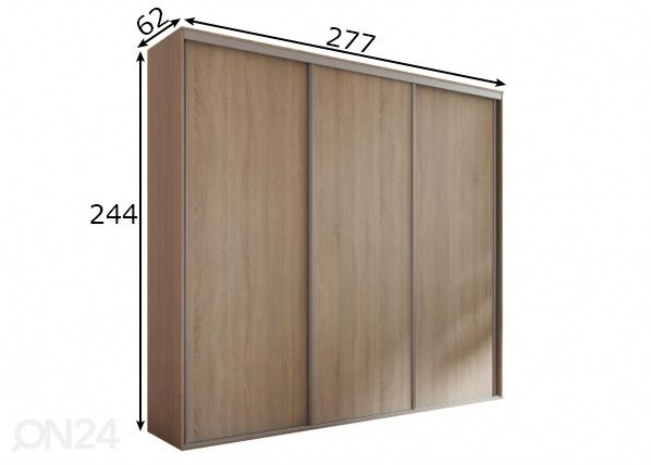Шкаф-купе Grande 277 cm размеры