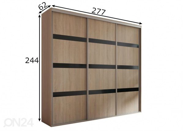 Шкаф-купе Grande 277 cm размеры