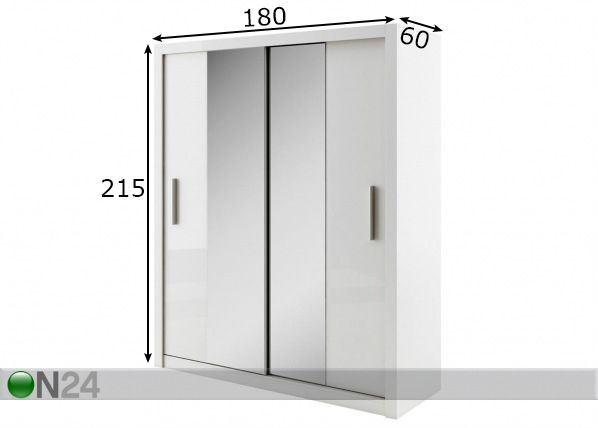 Шкаф-купе Idea 180cm размеры