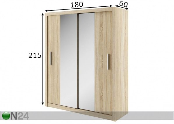 Шкаф-купе Idea 180cm размеры
