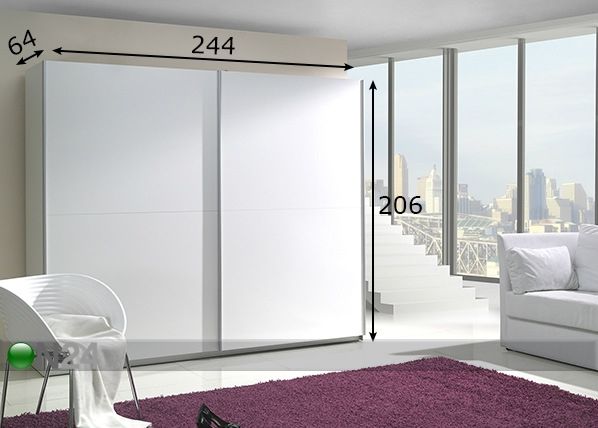 Шкаф-купе Lux 244 cm размеры