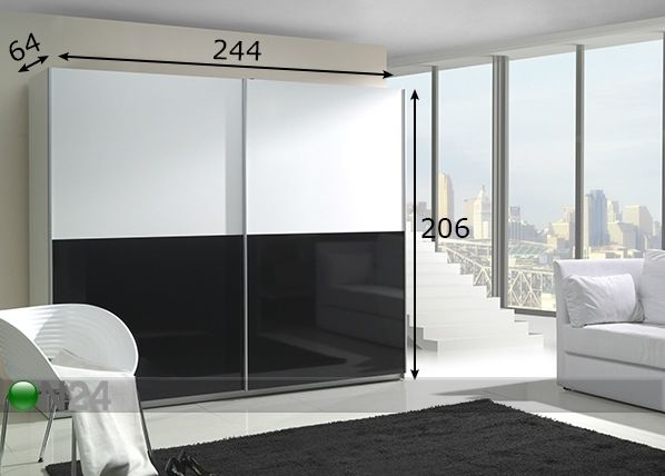 Шкаф-купе Lux 244 cm размеры