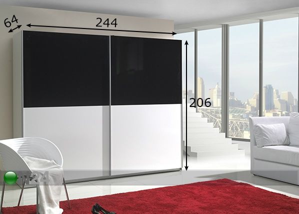 Шкаф-купе Lux 244 cm размеры