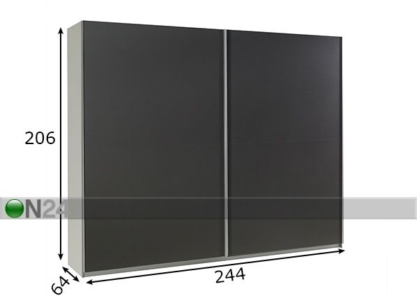 Шкаф-купе Lux 244 cm размеры