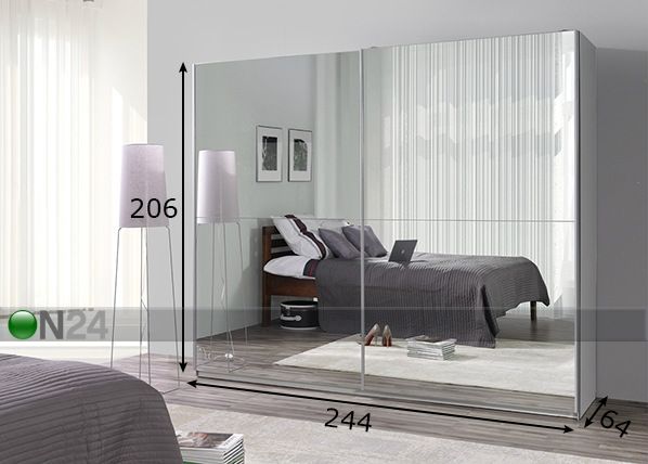 Шкаф-купе Lux 244 cm размеры