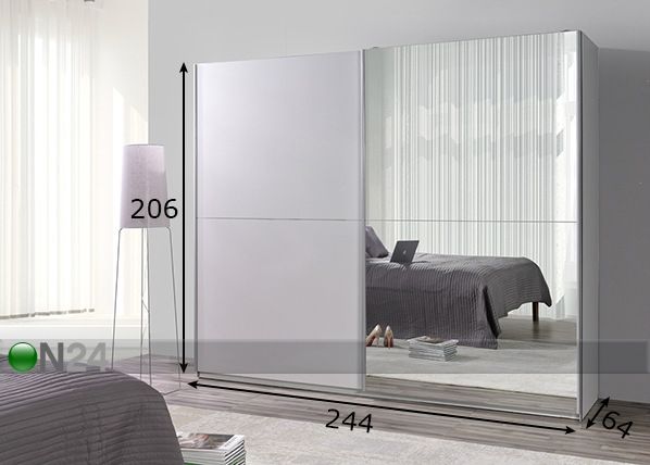 Шкаф-купе Lux 244 cm размеры