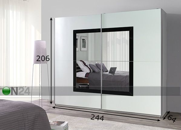 Шкаф-купе Lux 244 cm размеры