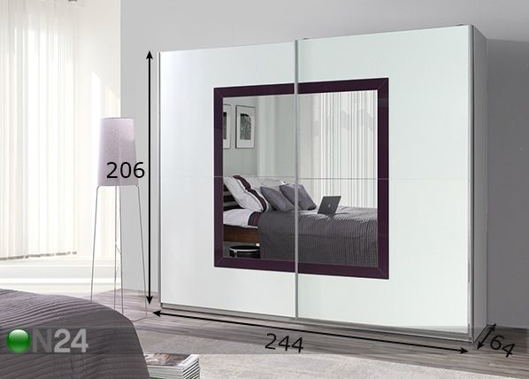 Шкаф-купе Lux 244 cm размеры