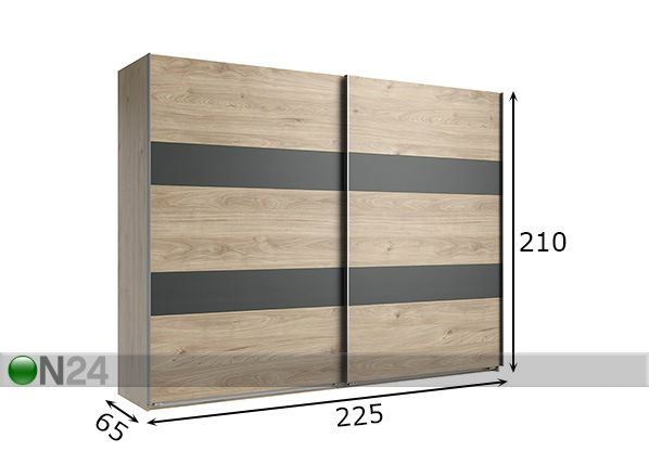 Шкаф-купе Metz 225 cm размеры